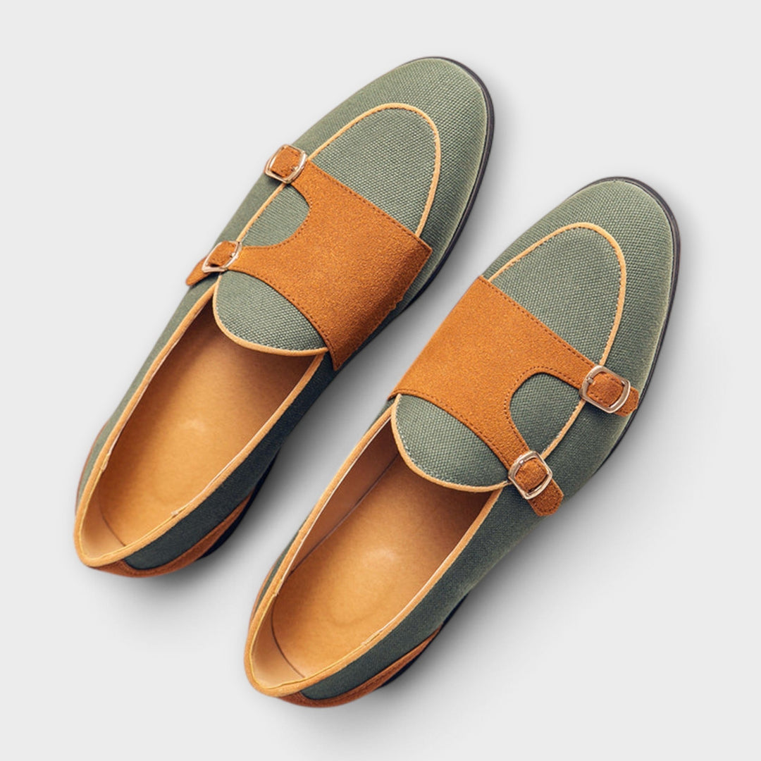 Women Buckle Tailored Flats Leather Style Everyday Shoes