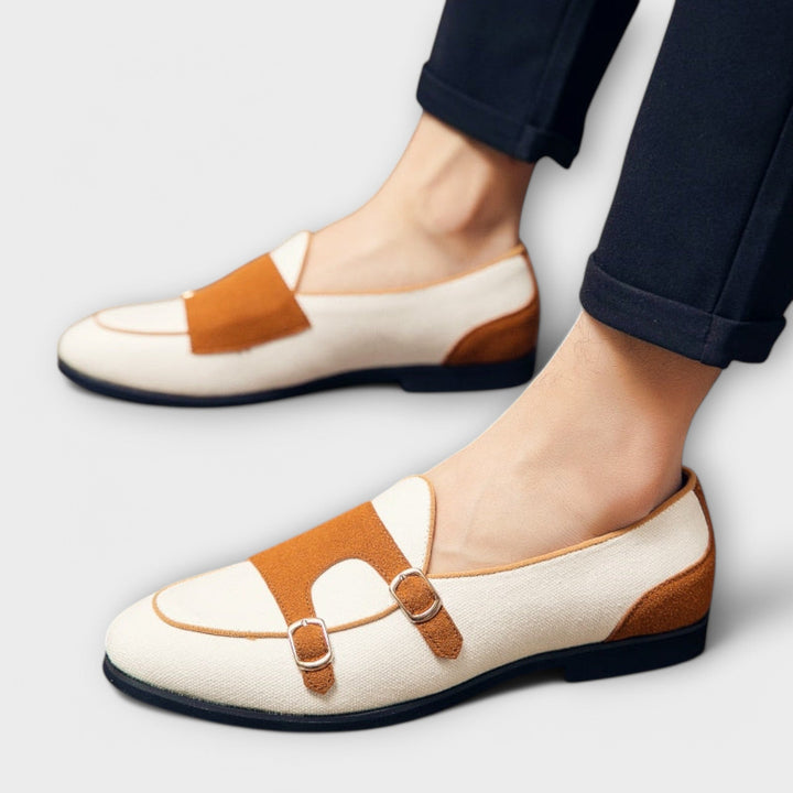 Women Buckle Tailored Flats Leather Style Everyday Shoes