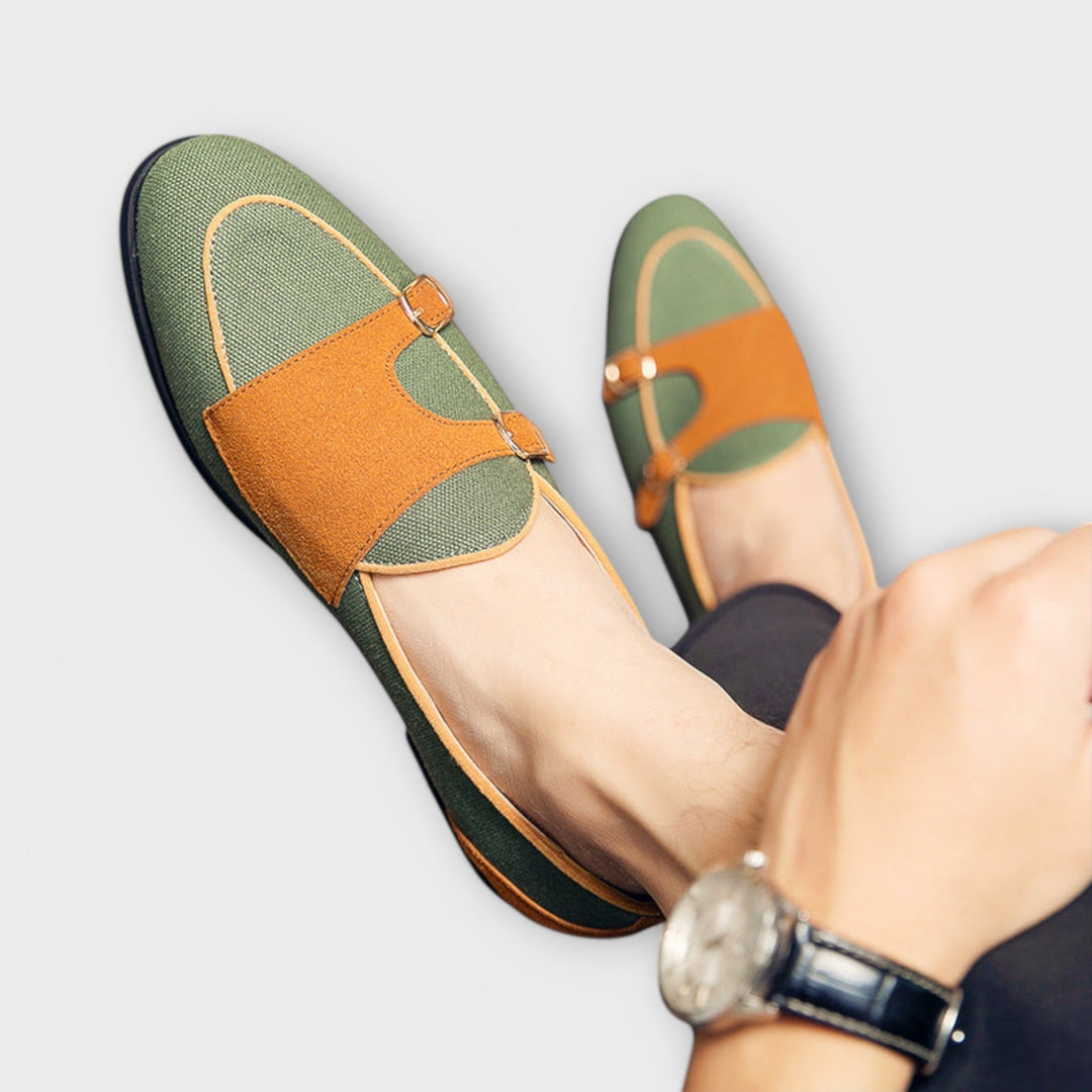 Women Buckle Tailored Flats Leather Style Everyday Shoes