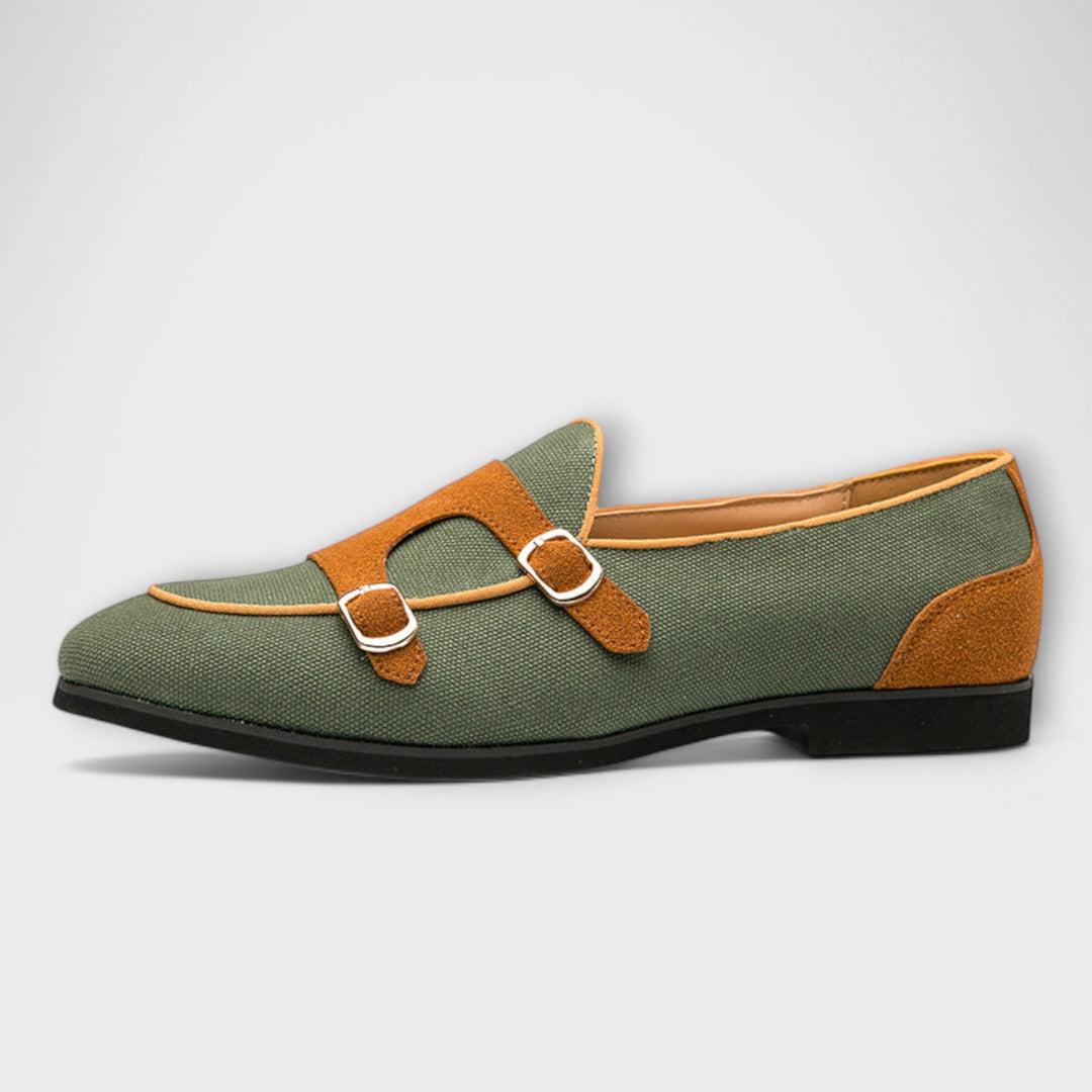 Women Buckle Tailored Flats Leather Style Everyday Shoes