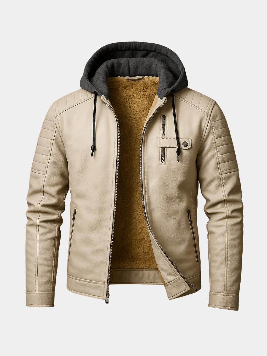 Mens Hooded Wrap Longline Minimal Coat