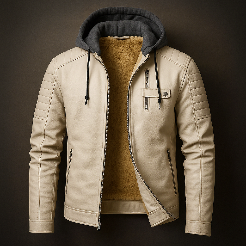 Mens Hooded Wrap Longline Minimal Coat