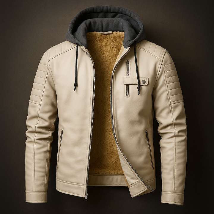 Mens Hooded Wrap Longline Minimal Coat