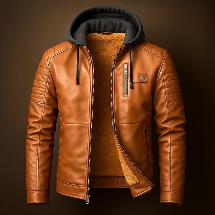 Mens Hooded Wrap Longline Minimal Coat