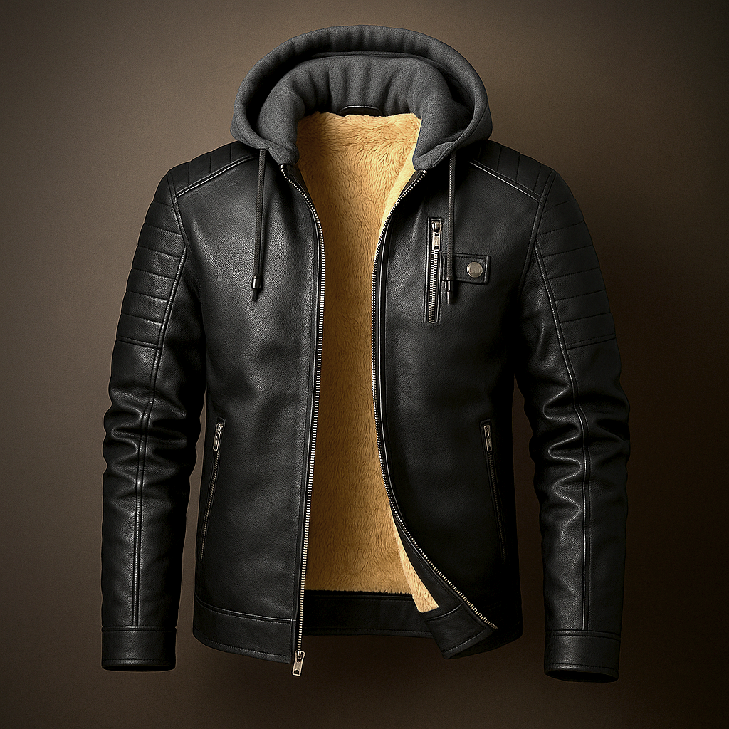 Mens Hooded Wrap Longline Minimal Coat