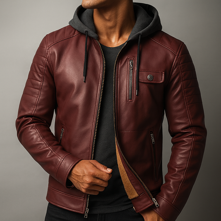 Mens Hooded Wrap Longline Minimal Coat
