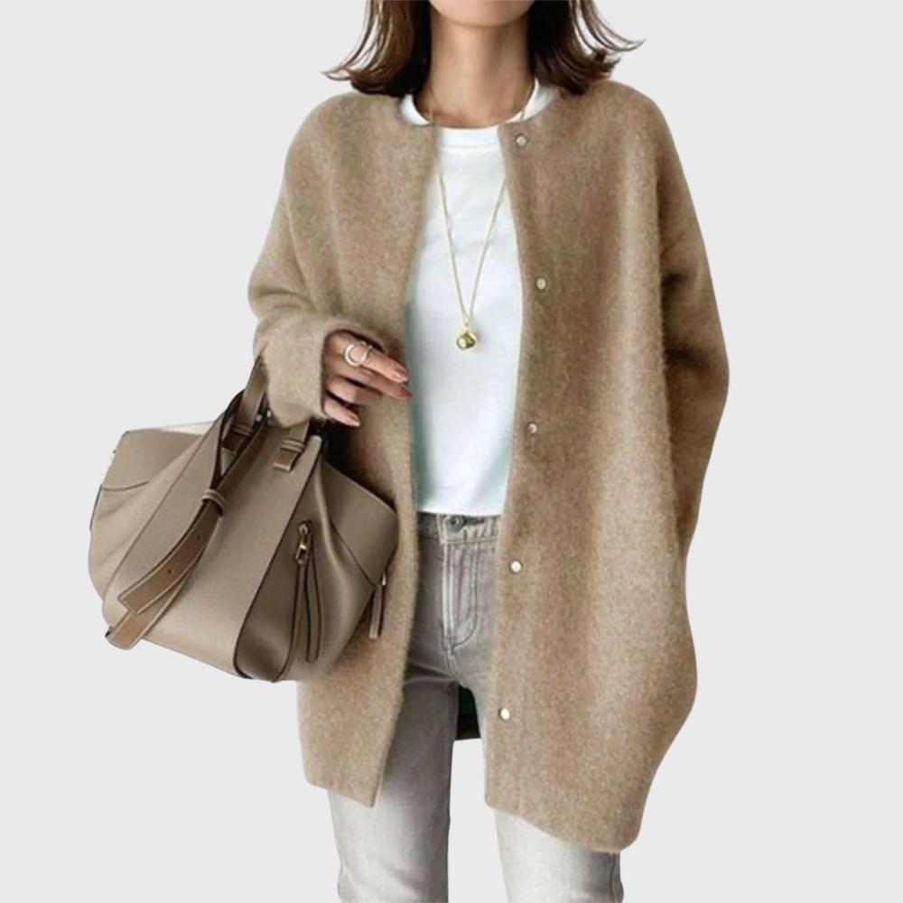 Longline Open Front Cardigan Relaxed Womens Layer