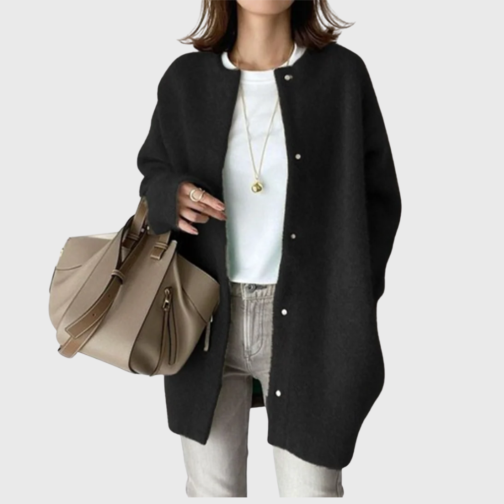 Longline Open Front Cardigan Relaxed Womens Layer