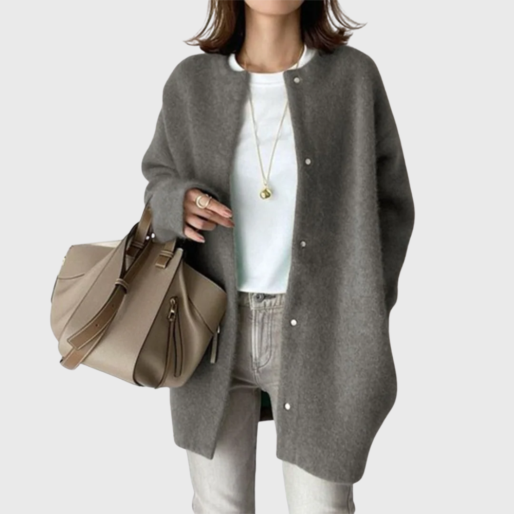 Longline Open Front Cardigan Relaxed Womens Layer