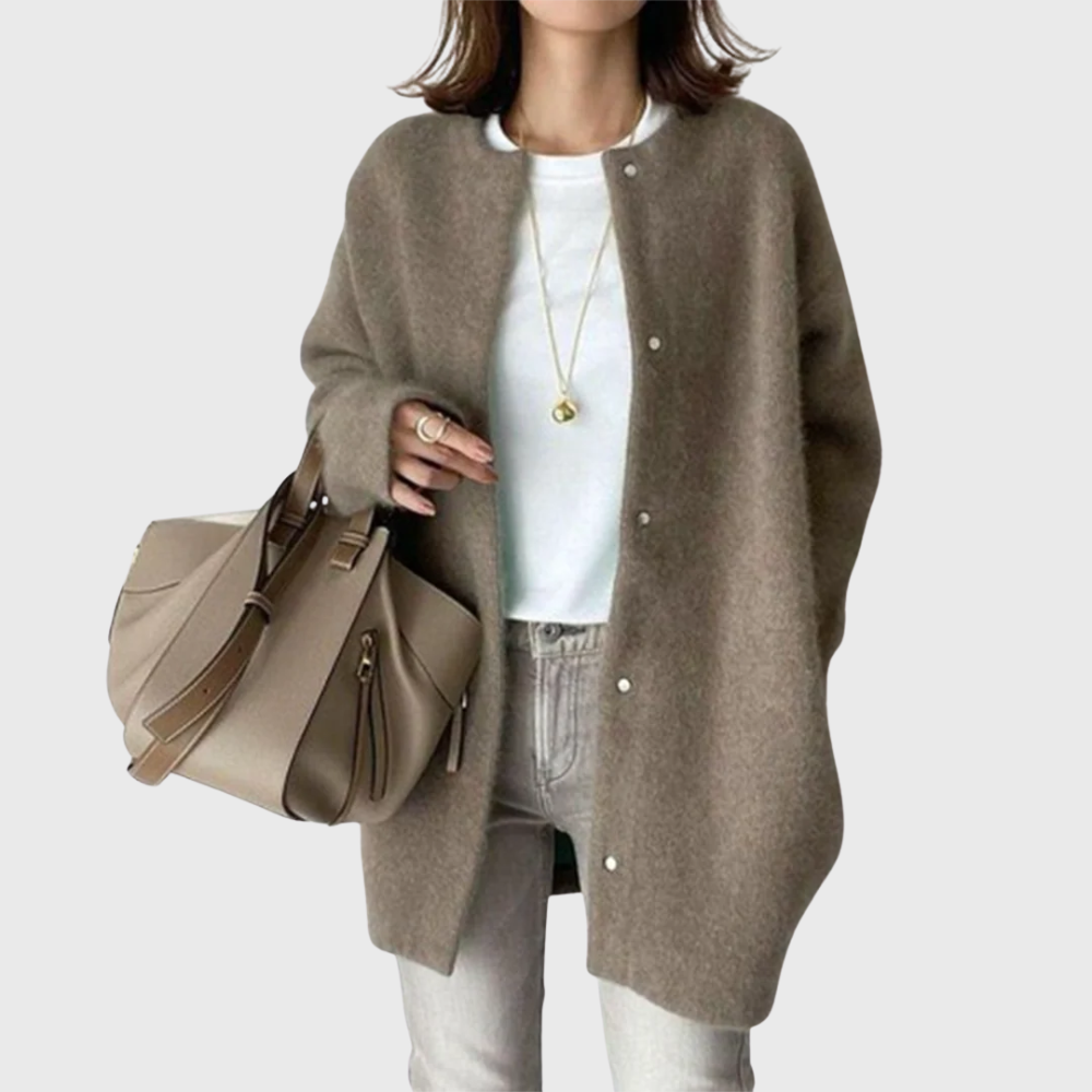 Longline Open Front Cardigan Relaxed Womens Layer