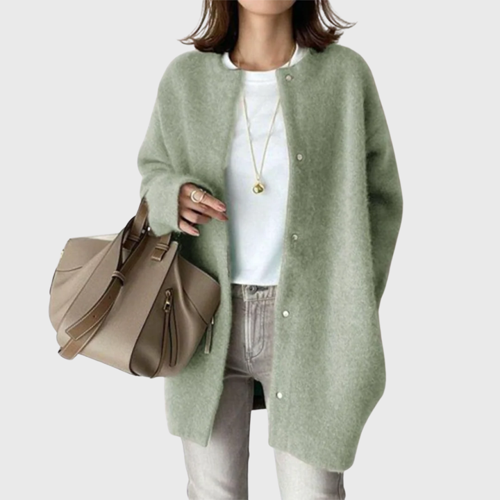 Longline Open Front Cardigan Relaxed Womens Layer