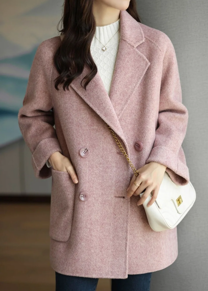 Longline Double Breasted Tailored Wool Coat Women