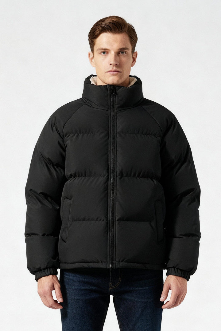 Quilted Puffer Jacket Women Zip Up Insulated