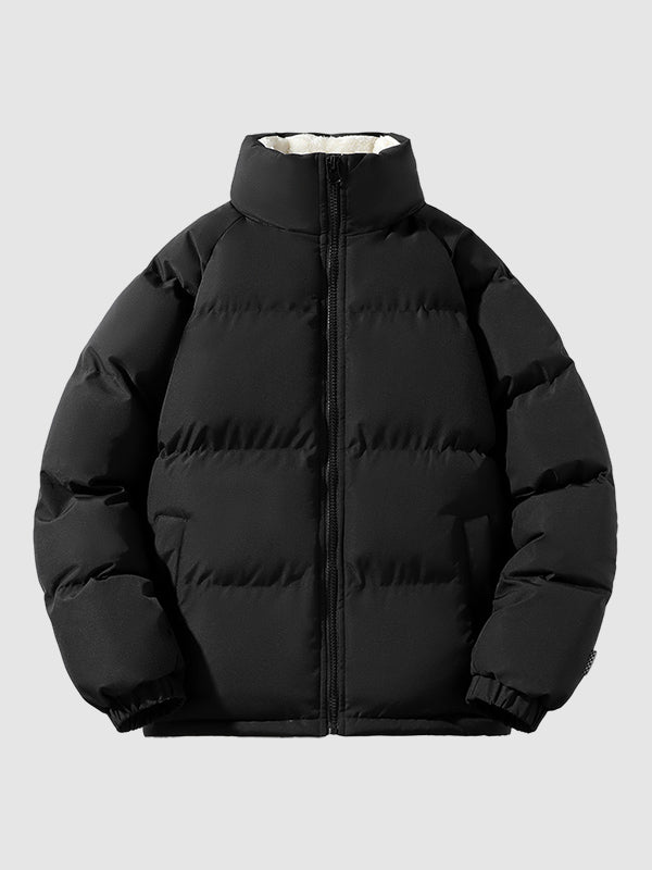 Quilted Puffer Jacket Women Zip Up Insulated