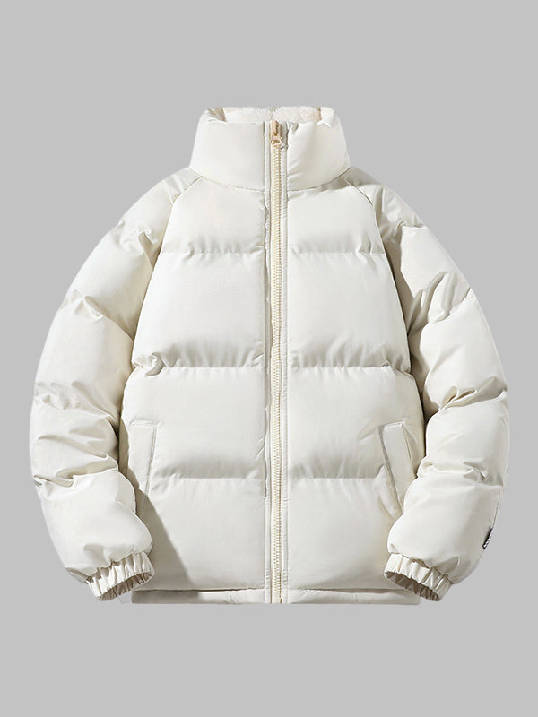 Quilted Puffer Jacket Women Zip Up Insulated